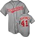 Victor Martinez Majestic MLB Road Grey Replica Cleveland Indians Jersey