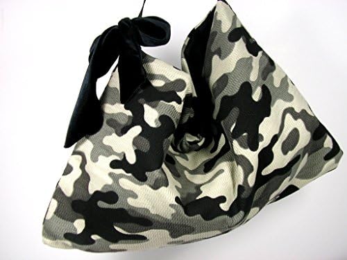 Camo Hobo Bag Unisex Grey and Black Hobo Bag Camouflage Hobo Bag Camo Shoulder Bag Camo Chic Shoulder Bag Large Hobo Bag Travel Bag Gym Bag Handmade in USA