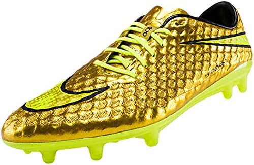 Men's Nike Hypervenom Phantom Prem FG Soccer Shoes Gold 677453-907 (6)