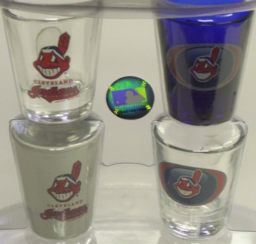 Cleveland Indians MLB Shot Glass Set of 4