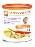 Cheap Deals on Happybaby Happymunchies Baked Organic Cheese and Veggie Snack, Cheddar Cheese/Carrot, 1.63 Ounces (Pack of 6) by HAPPYBABY