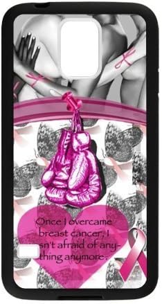 Special Pink Ribbon Breast Cancer Awareness - Inspirational Quotes of fighting Breast Cancer Pattern Samsung Galaxy S5 SV TPU(Laser Technology) Durable Back Case Shell - For Samsung Galaxy S5 SV
