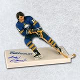 Gilbert Perreualt Autographed/Hand Signed Bufalo Sabres Mcfarlane Sp