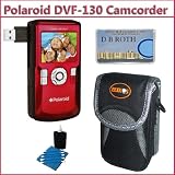 Polaroid DVF-130 USB Camcorder with 2.0-inch LCD Display (RED) YouTube Camera Ready
