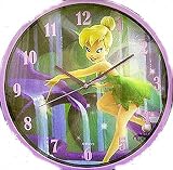 Tinkerbell Disney Fairy Lilac Girls Wall Clock