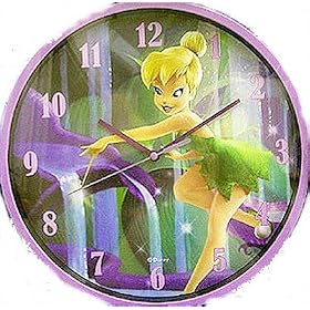 Tinkerbell Disney Fairy Lilac Girls Wall Clock