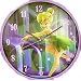 Tinkerbell Disney Fairy Lilac Girls Wall Clock