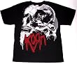 Korn Large Print Skulls Black Mens T-shirt