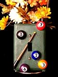 Light Switch Cover Single - Pool Balls & Cue