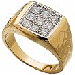 2/3Ct.T.W. Round Brilliant Cut Diamonds, 14Kt. Yellow Gold.