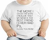 The Mom Is My Best Friend Funny Slogan オーガニックベビーTシャツ 12 - 18 Months