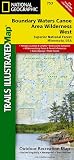 Trails Illustrated (National Geographic) Map Of The BWCA - Western Half
