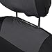 BDK Classics - Black & Charcoal Gray Mesh Cloth Seat Covers - Split Option Bench - Full Set