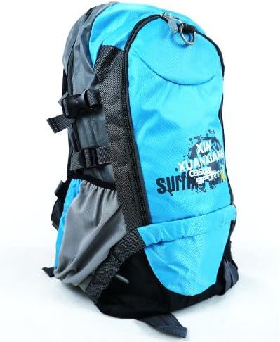 Sky Blue Color Deluxe Internal Frame Pack Hiking Camping Gear Travel Bags Montaineers Backpack