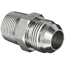 Brennan 2404 Series, Steel JIC Tube Fitting, MJ-MP Adapter, Tube OD x NPTF Male