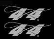 4 x 4 Upstream Images Silver Vinyl Wildlife Car Truck Window Decal Sticker