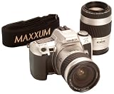 Minolta Maxxum HTsi 35mm SLR Camera Kit w/ 28-80mm & 70-210mm Lenses, Silver