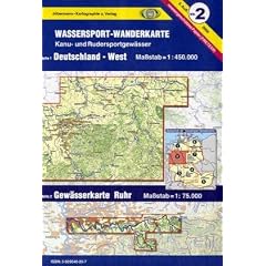 Wassersport-Wanderkarte 02. Deutschland West 1 : 450 000: Mit zahlreichen Detailkarten 1 100 000. F�r Kanu- und Rudersport