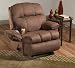 Simmons Truffle Micro Fiber Fabric Massage Recliner With Cup Holder
