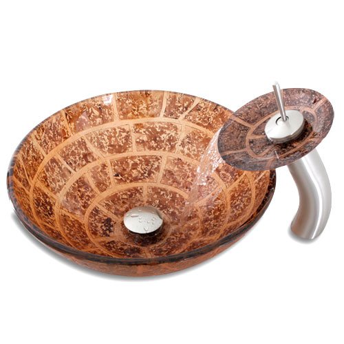 Geyser Tempered Glass Vessel Mounting Ring