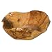 Carved Wood Serving Bowl
