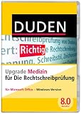 DUDEN Die Rechtschreibpr&uuml;fung Upgrade Medizin, Korrektor 8.0 - Bibliographisches Institut