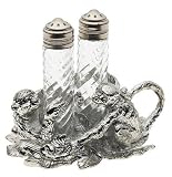 Arthur Court Monkey Salt-and-Pepper Set in Stand