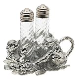Arthur Court Monkey Salt-and-Pepper Set in Stand by Arthur Court Designs