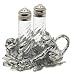 Arthur Court Monkey Salt-and-Pepper Set in Stand