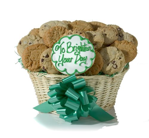 Brighten Your Day Cookie Basket by Corso