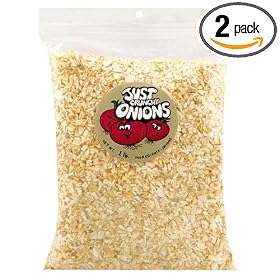 Just Tomatoes Just Crunchy Onion, 1-Pound Bags (Pack of 2)