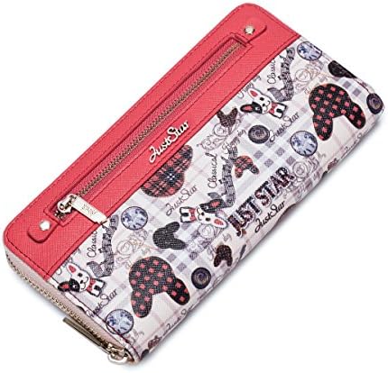 Lovely Girl Lady Women's Purse Dogs Floral Clutch Card Holder Money Clip Wallet (One size, Multicolor)