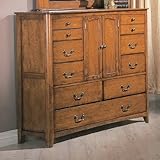 Bedroom Dresser Oak Finish Wood Bed Room Chest Wooden