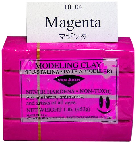 Van Aken Plastalina Modeling Clay 1 lb. bar magenta