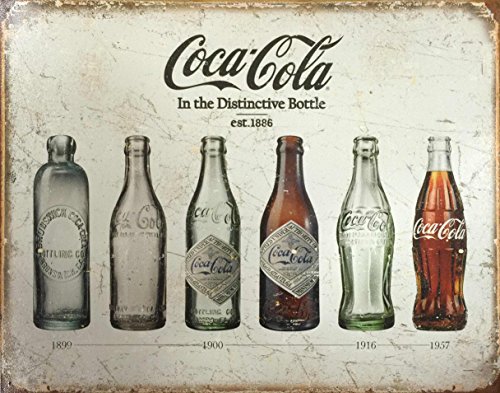 アメリカン メタル サイン プレート コカ・コーラ Coca-Cola Bottle Evolutions アメリカン雑貨 コカコーラ グッズ アメリカ 雑貨 インテリア ブリキ 看板 メタルプレート サインプレート メタルサイン [並行輸入品]