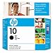 Original HP 10 Black Ink Cartridge in Retail Packaging