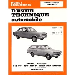 Revue Technique Automobile, num�ro 272.4. Ford Escort, tous mod�les (de 1968 � 1975)