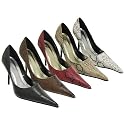 Women's Michael Antonio Point-Toe Faux Python Pumps
