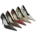 Women's Michael Antonio Point-Toe Faux Python Pumps