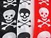 Set Of 3 Skull & Crossbones Print Head Scarves Hair Image #3