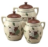 Pfaltzgraff Mission Flower Large Canister Lid (Single Piece Only for Replacement)