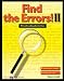 Book Find the Errors! II: Proofreading Activities