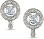14k Gold Aquamarine and 1/4ct TDW Diamond Earrings