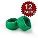 (Price/12 PAIRS)GOGO™ Thick Solid Color Kids Wristbands