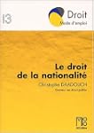 Le droit de la nationalit�