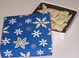 Scott's Cakes 1 lb. White Chocolate Pecan Bark in a Snowflake Box