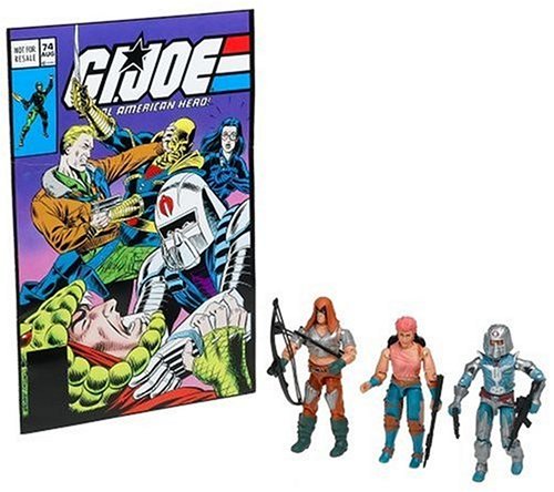 Childrens Toyshop  Toys : GI Joe 3.75 Figure 3-Pack Value Pack #74 Zartan, Cobra Commander and Zarana Cobra Enemy