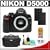 Nikon D5000 Digital SLR Camera Body with Two (2) Spare EN-EL9 Batteries + Case + LCD Protectors + Cleaning Kit