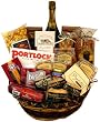 Office Party Gift Basket with Martinelli's Sparking Apple Cider (non-alcoholic)