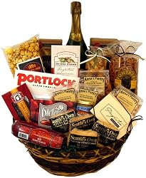 Office Party Gift Basket with Martinelli's Sparking Apple Cider (non-alcoholic)